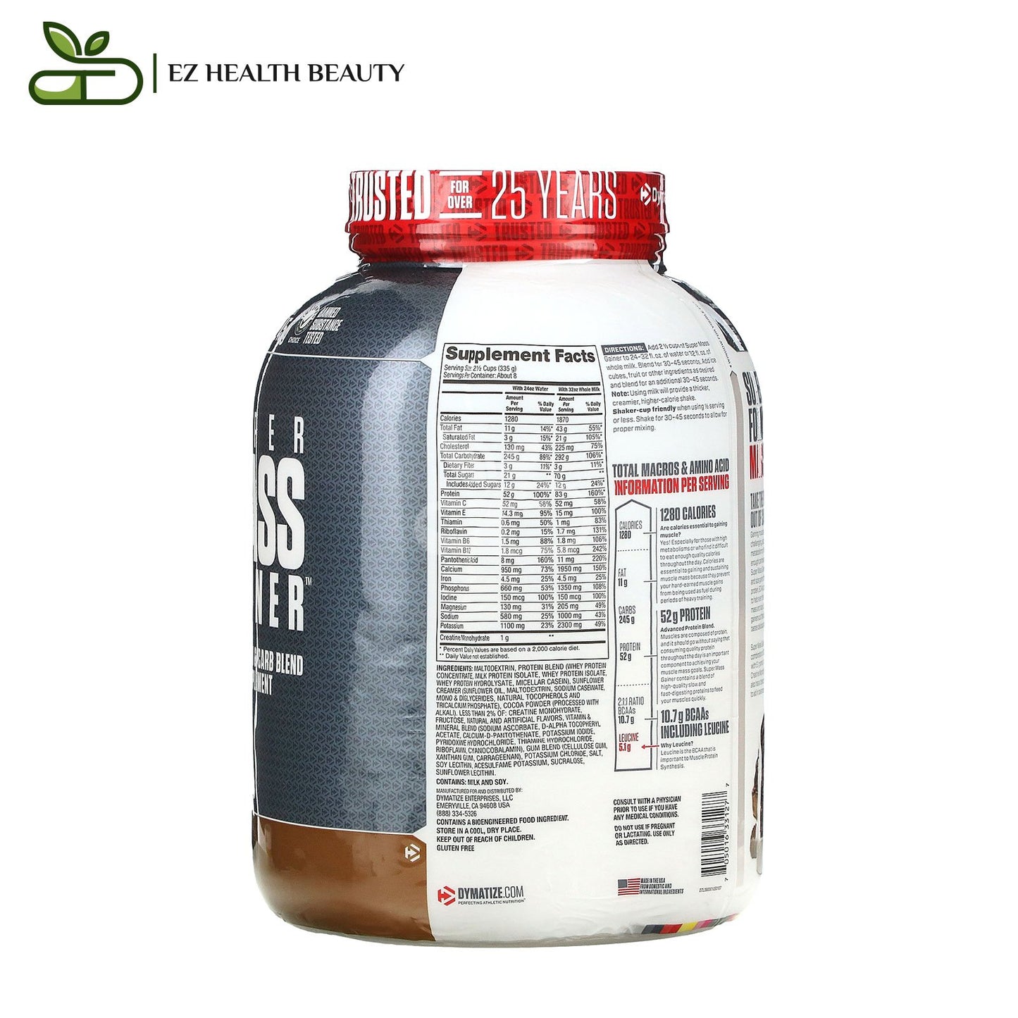 Super Mass Gainer Rich Chocolate Dymatize 2,7 KG