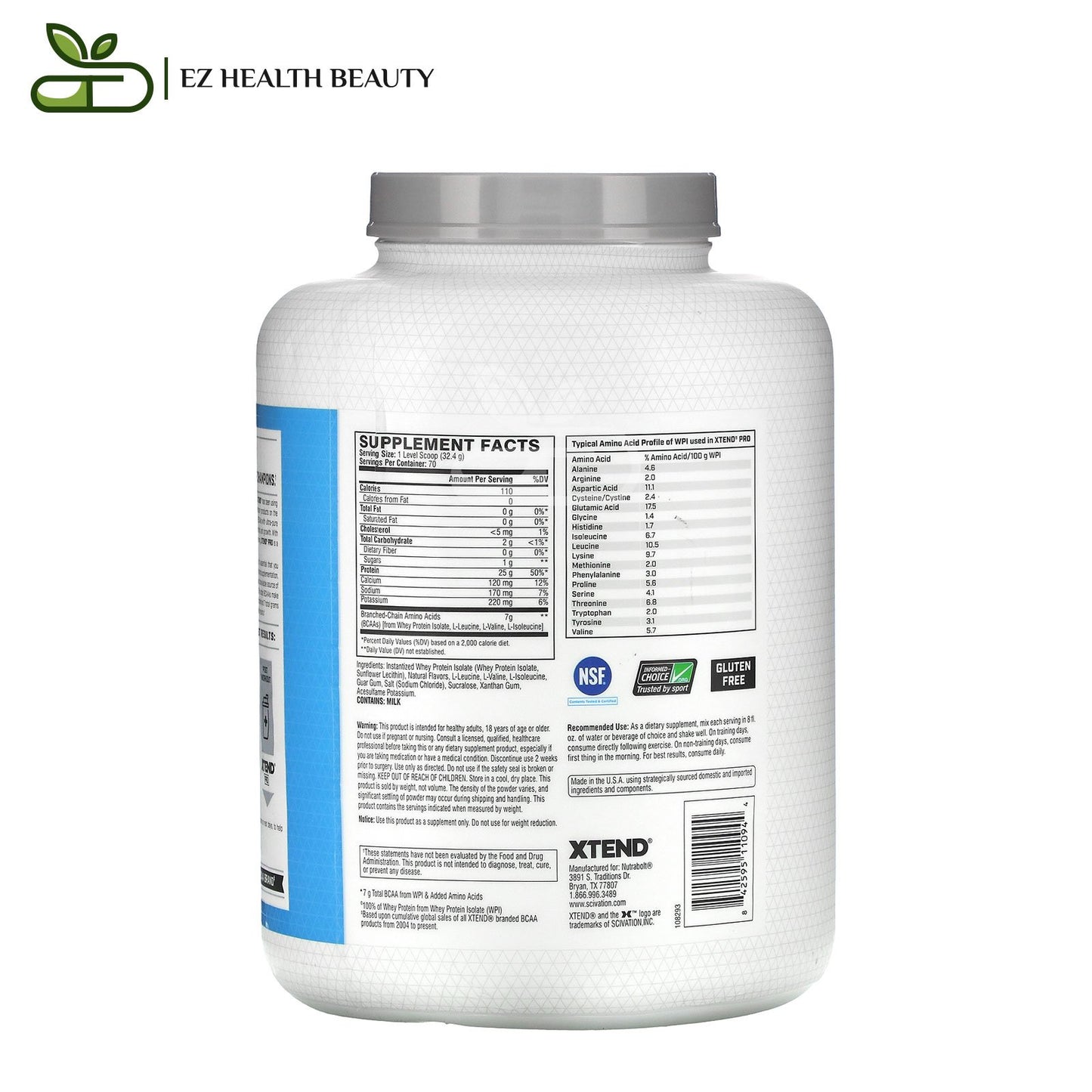Whey Pro Isolate Xtend Muscle Recovery Vanilla Ice Cream 2,27 KG