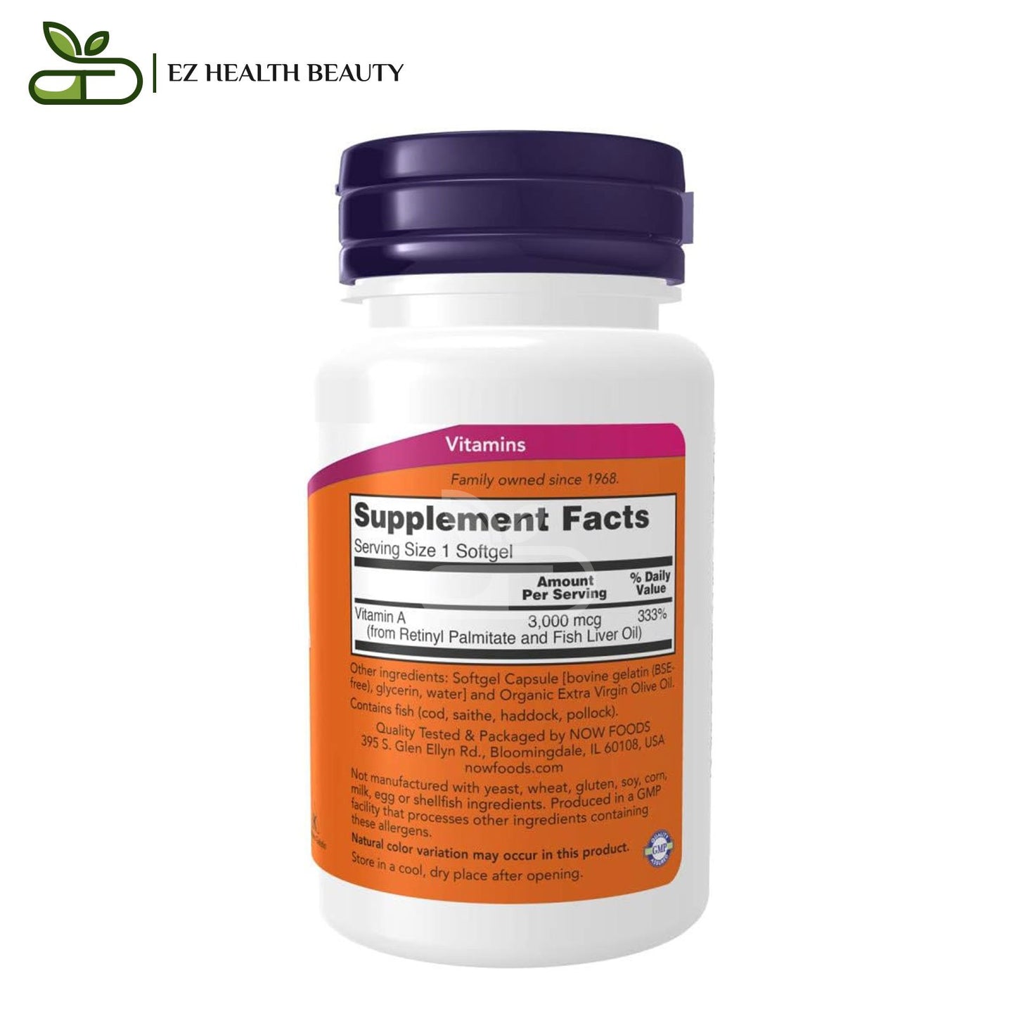 vitamin a supplements 10,000 IU For Immunity Now Foods 100 Soft Gels