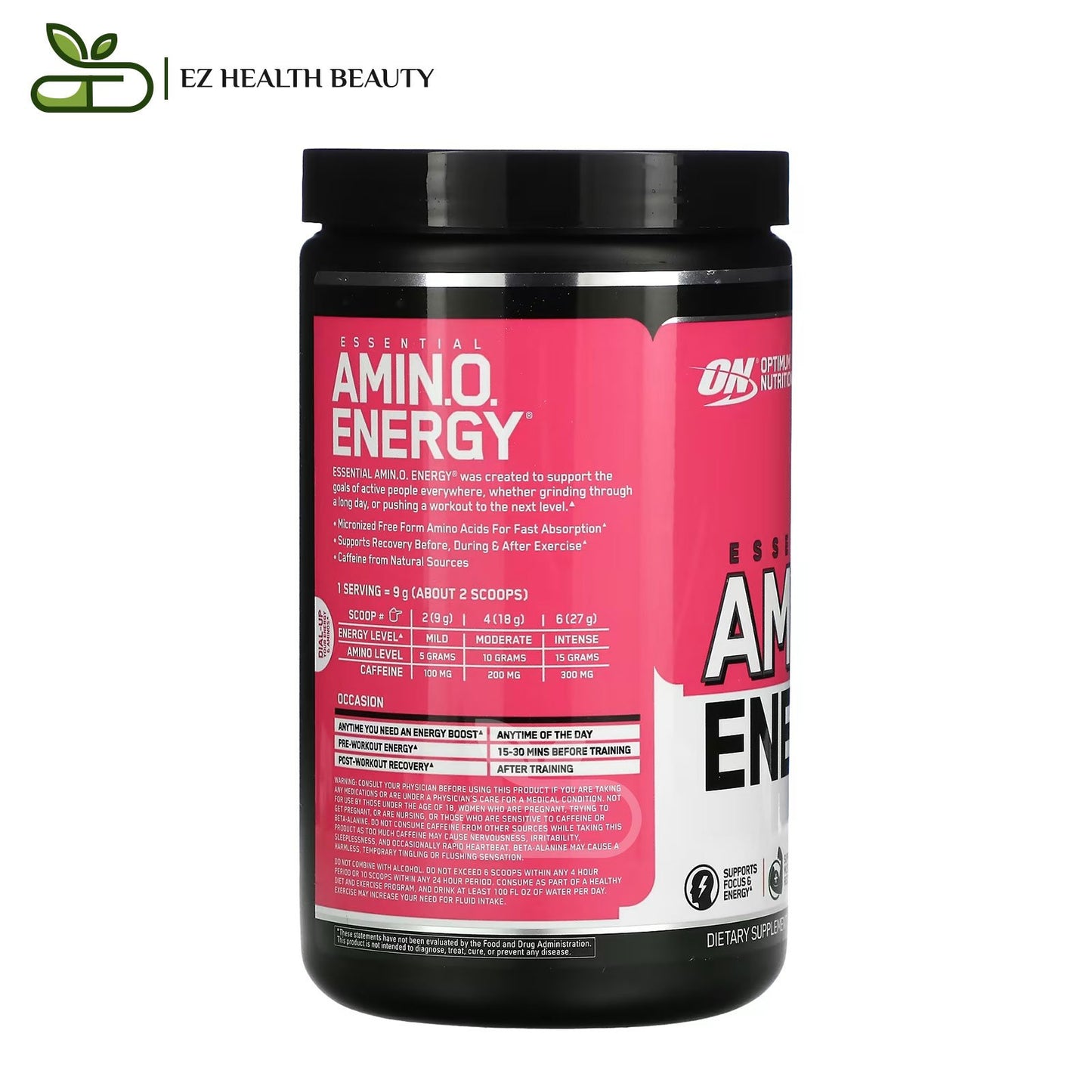 Amino Energy Juicy Strawberry Burst Optimum Nutrition - (270 g) to improve muscle performance