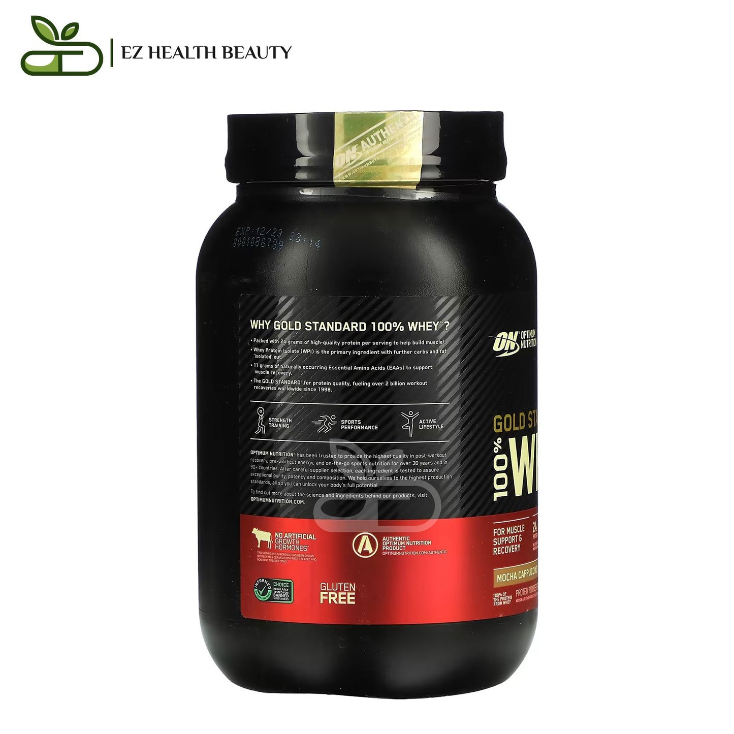 Supplement Whey Gold Standard Mocha Cappuccino Optimum Nutrition - (907 g)