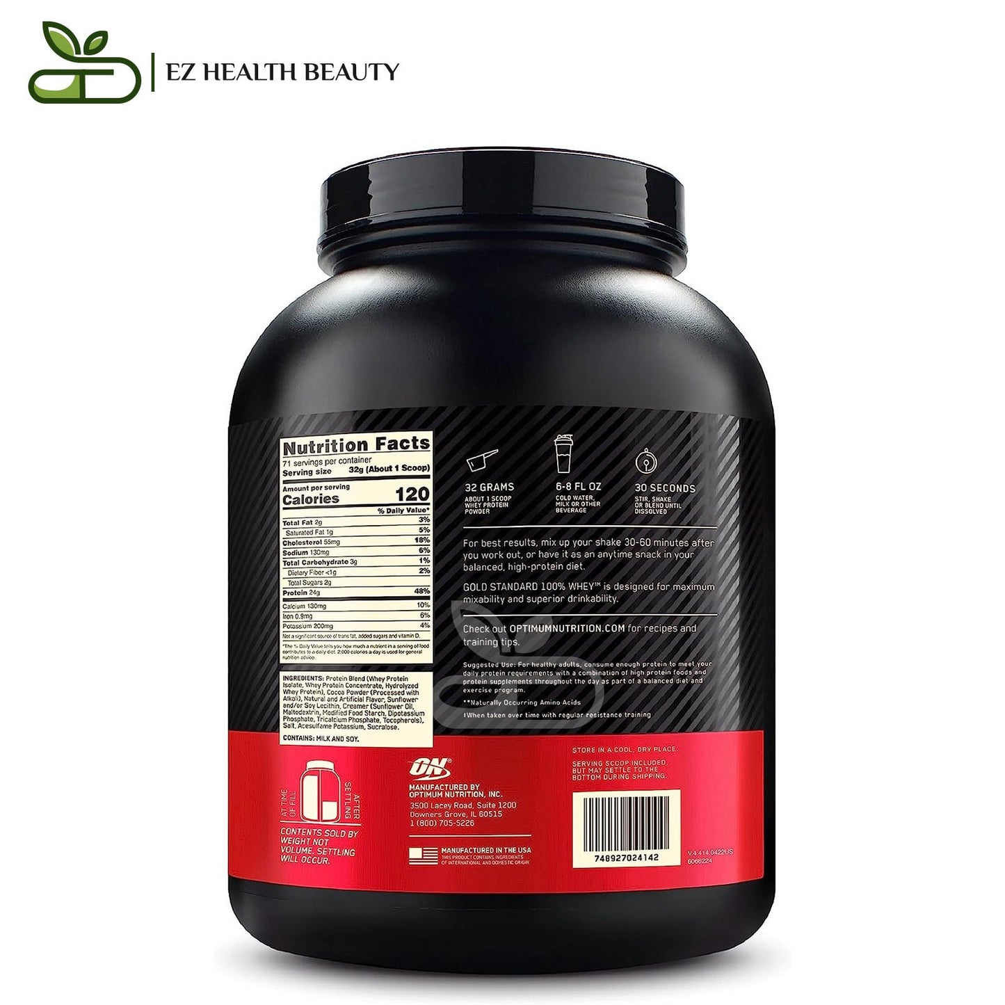 Supplement Gold Standard Whey Extreme Milk Chocolate Optimum Nutrition - (2.27 kg)