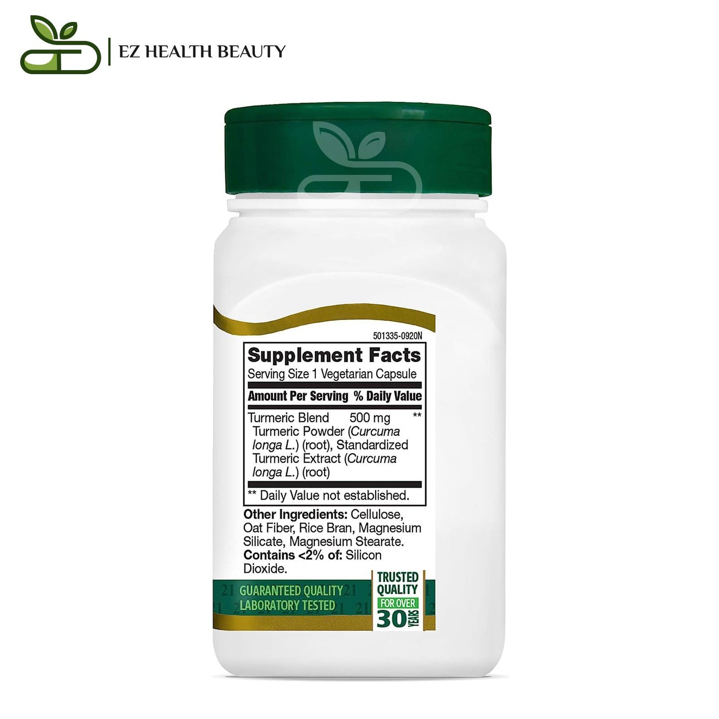 حبوب الكركم مضاد للأكسدة 500 مجم 60 كبسولة Turmeric Complex Capsules 21st Century