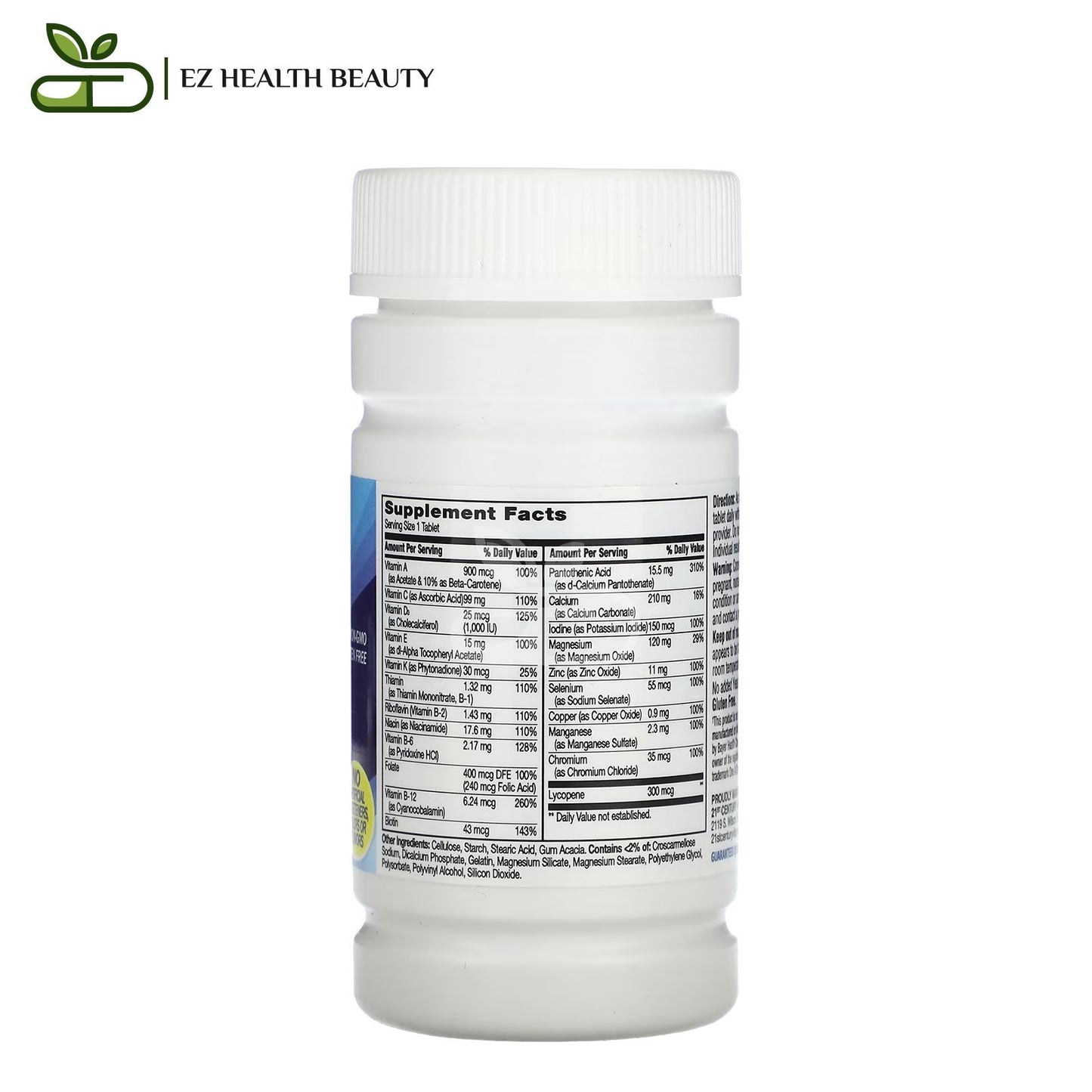21st Century One Daily Men's Health, 100 Tablets to improve sexual performance