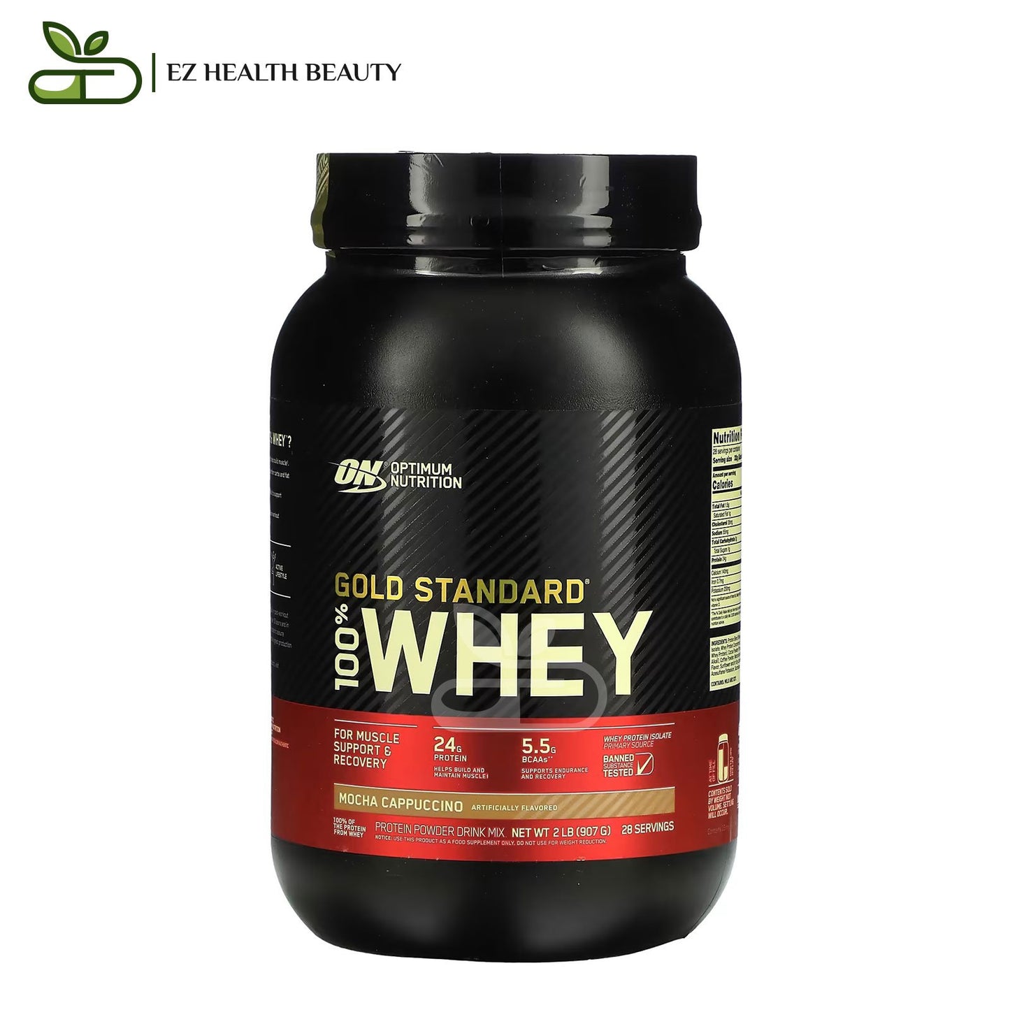 Supplement Whey Gold Standard Mocha Cappuccino Optimum Nutrition - (907 g)