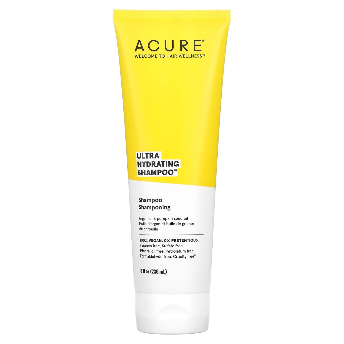 شامبو ارجان اويل أكيور لترطيب الشعر وتقليل هيشانه 236.5 مل ACURE Ultra Hydrating Shampoo Argan Oil & Pumpkin Seed Oil