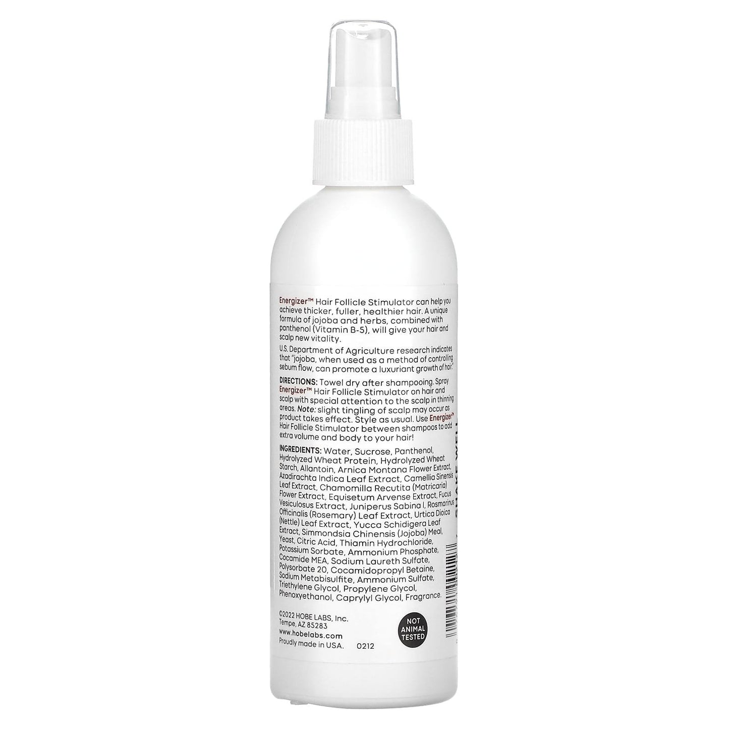 Hobe Labs Energizer Hair Follicle Stimulator with Jojoba & Vitamin B5 - 8 fl oz (237 ml)