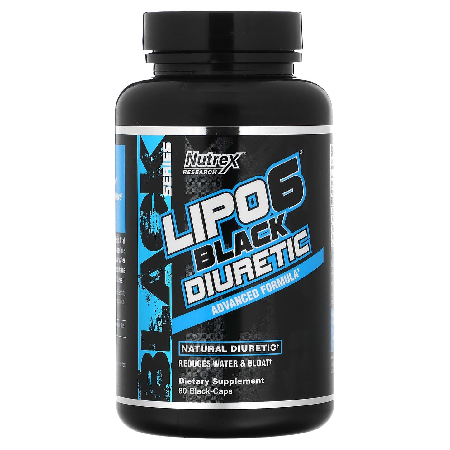 Nutrex Research lipo 6 black diuretic capsules reduce water and bloat - 80 Capsules