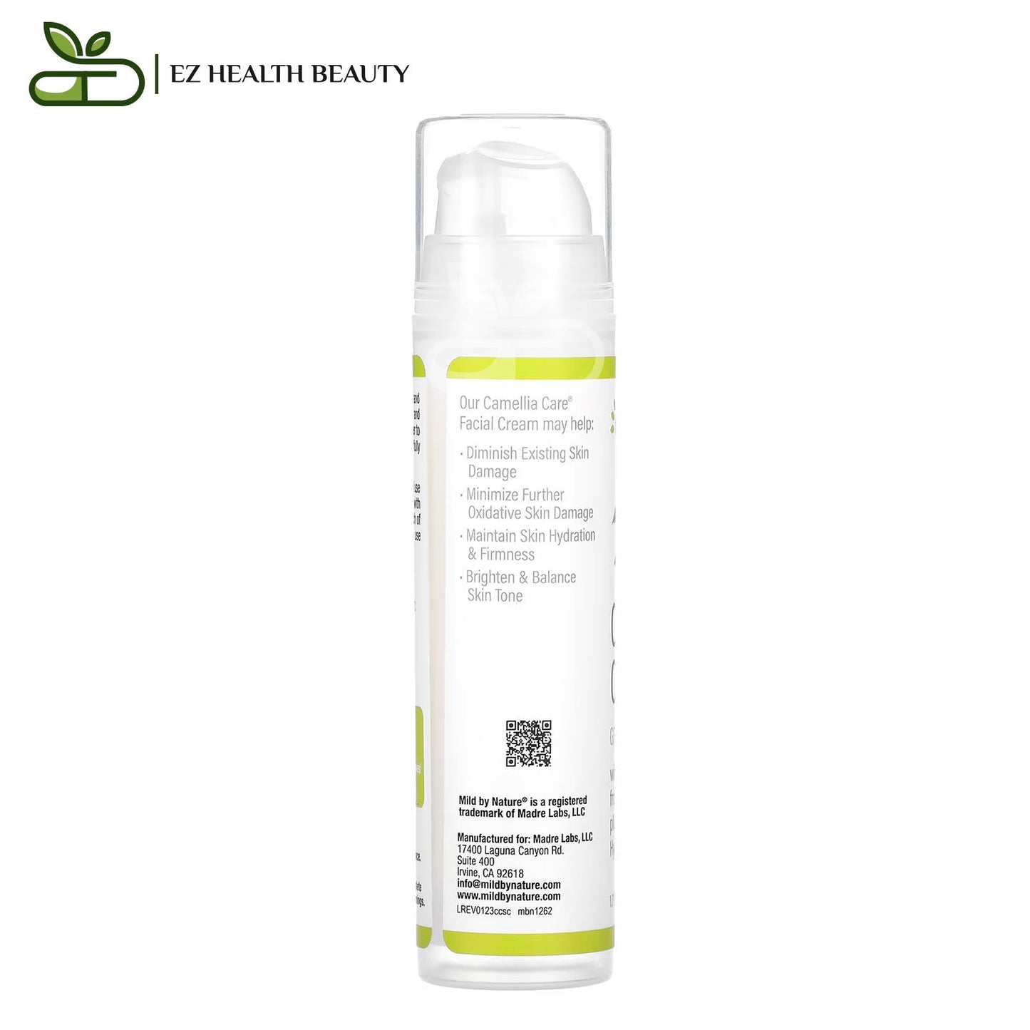 Mild By Nature Camellia Care green tea face cream for skin moisturizing - 50 ml
