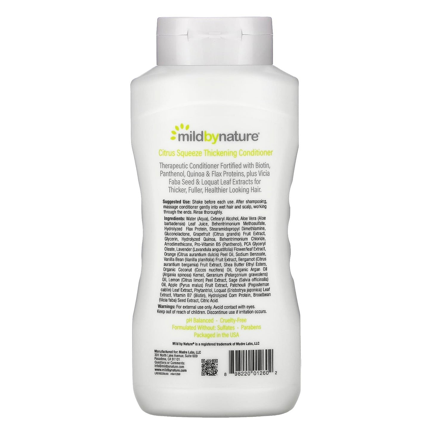 Mild By Nature Thickening Conditioner B-Complex and Biotin Citrus Squeeze - 16 fl oz (473 ml)