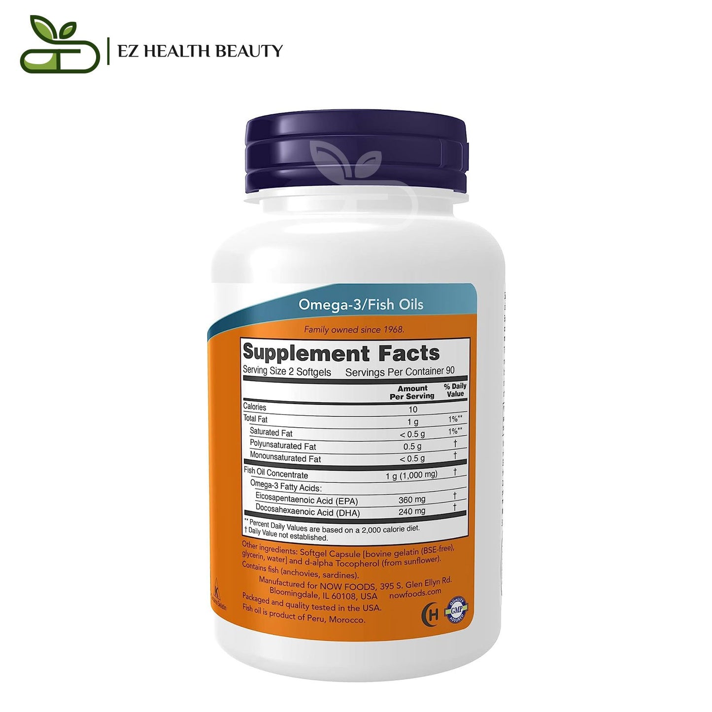 كبسولات أوميجا 3 من ناو فودز لصحة العقل ووظائف الإدراك(180 كبسولة) | NOW Foods Omega-3 Mini Gels