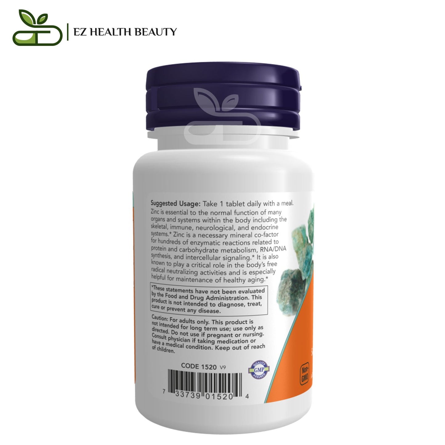 حبوب الزنك لتقوية المناعة من ناو فودز | NOW Foods Zinc 50 mg, 100 Veg Capsules