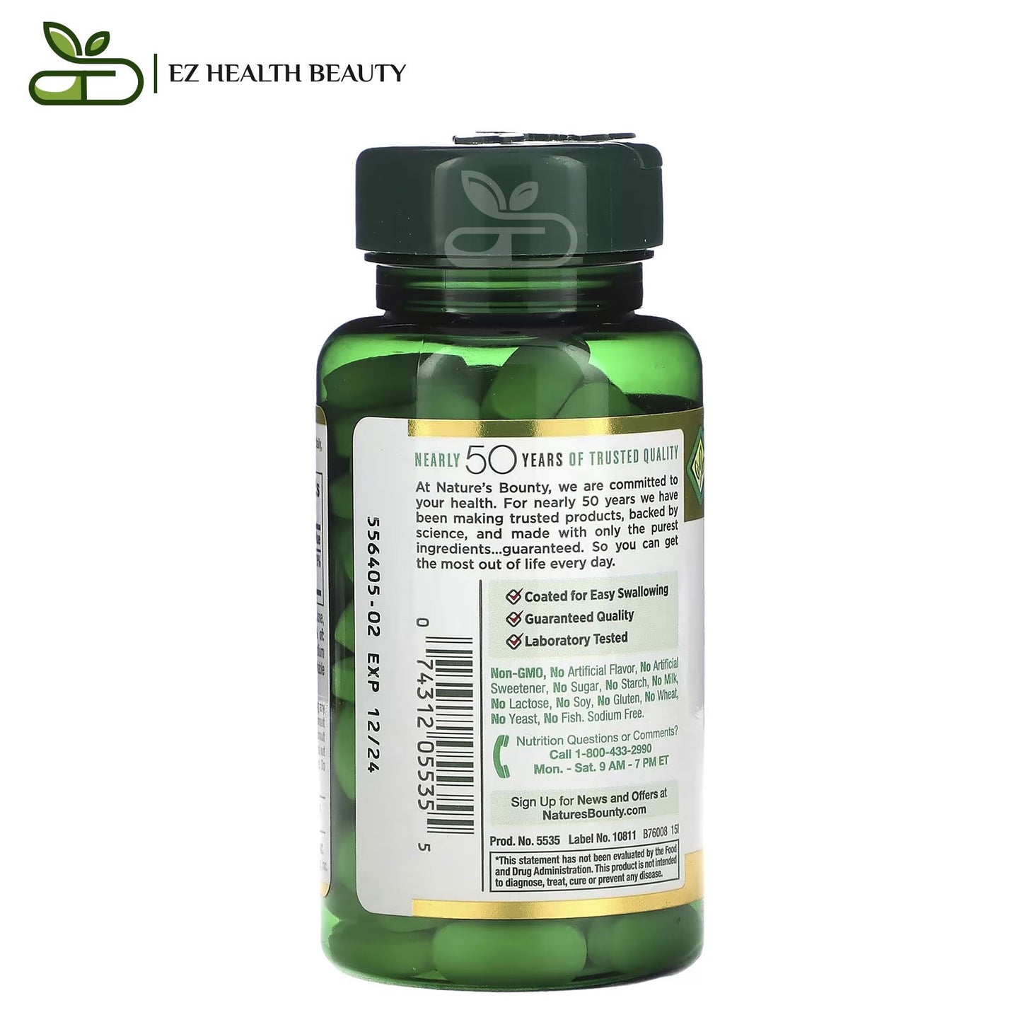 Nature's bounty magnesium tablets for bone and muscle health, 500 g - 100 tablets