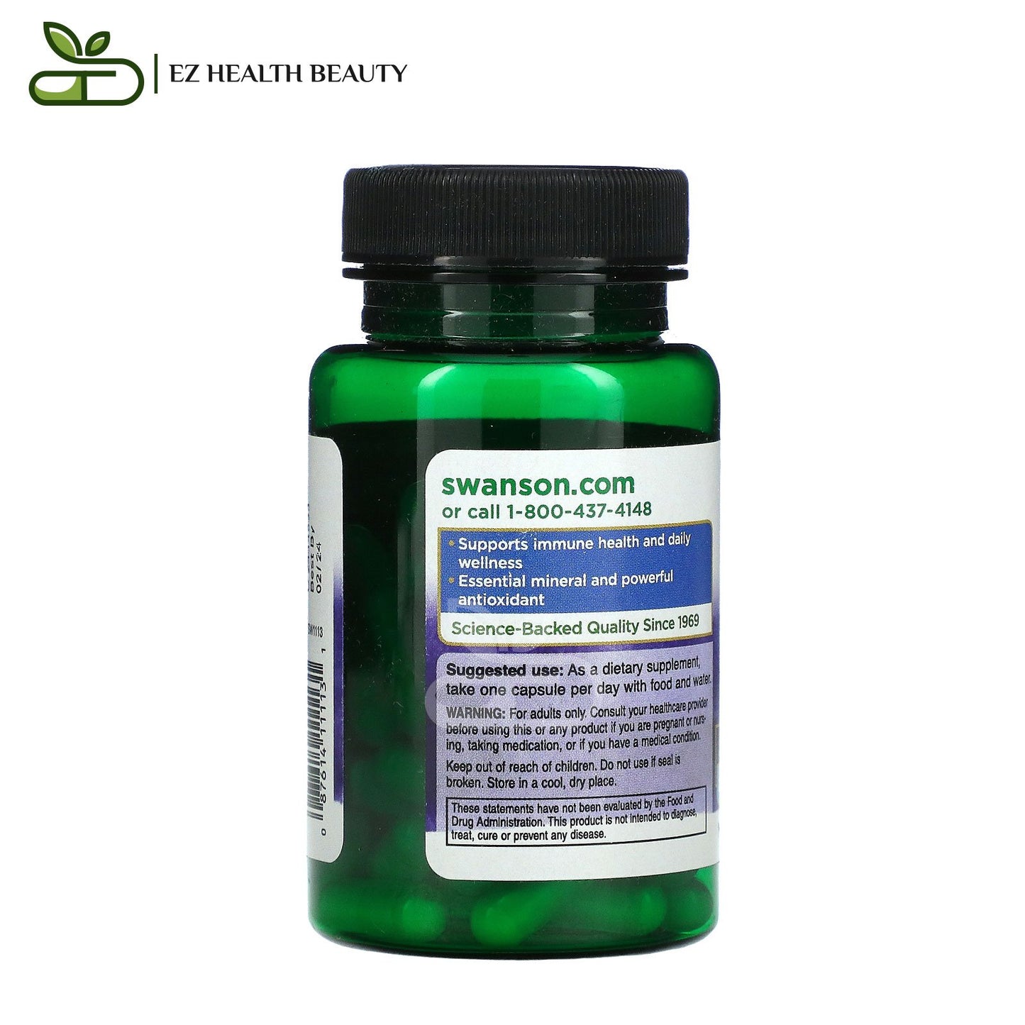 Zinc Picolinate Capsules For immune Health Swanson 22 mg 60 Capsules