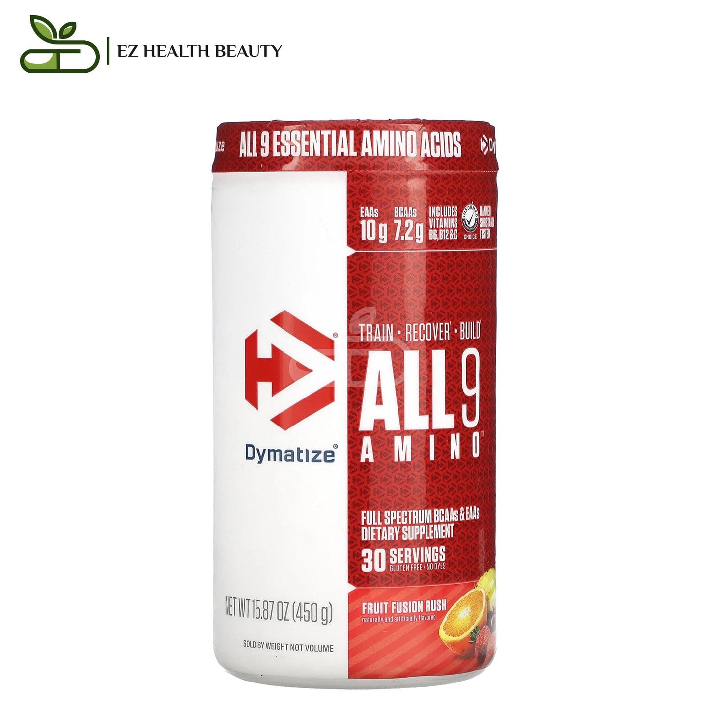 ALL9AMINO Fruit Fusion Rush Dymatize Powder 450 GM