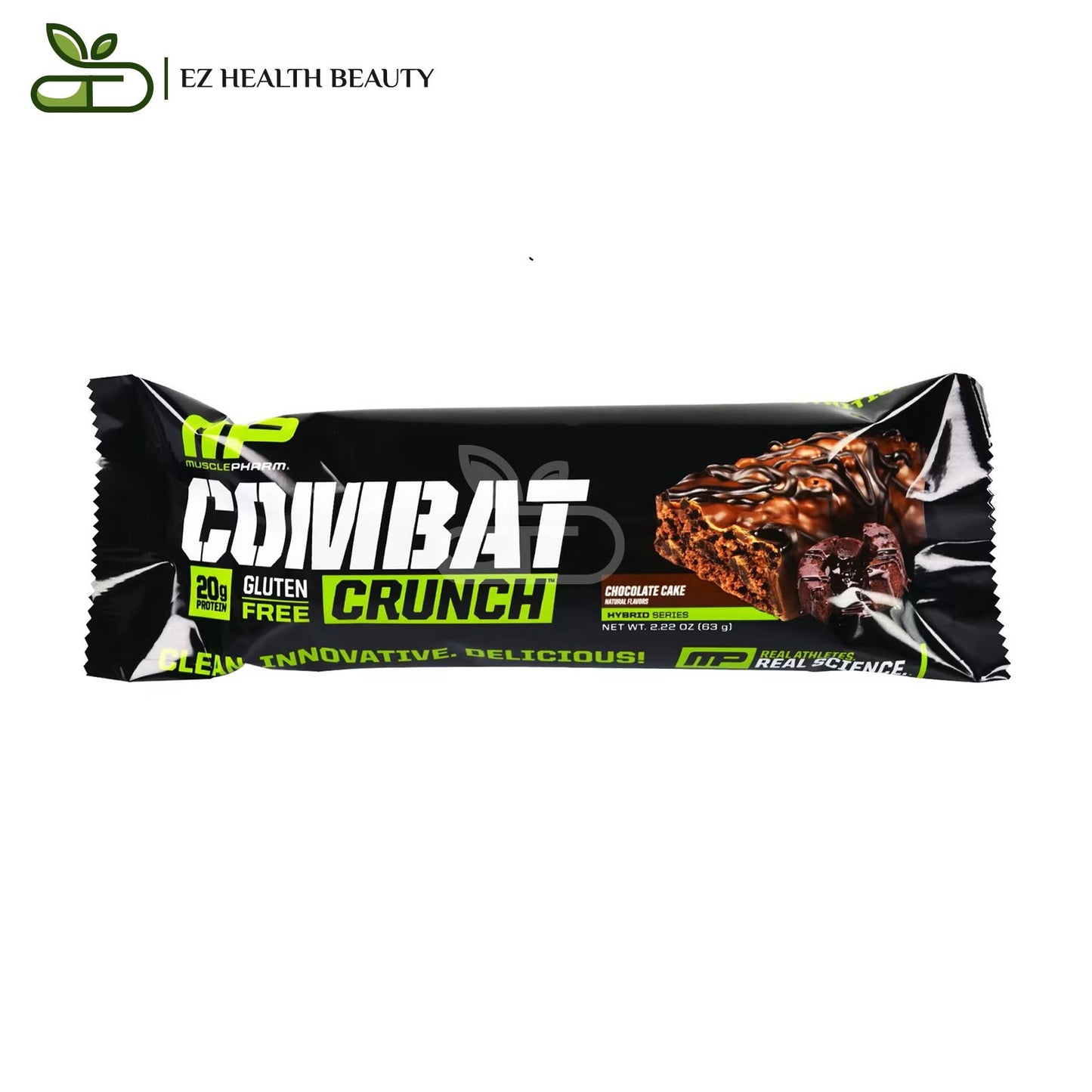 Combat Crunch Chocolate Cake 12 Bars MusclePharm - 2.22 oz (63 g) Each