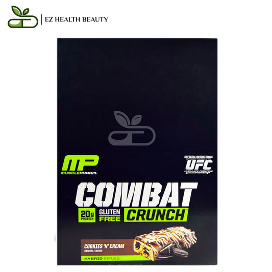 Combat Crunch Cookies 'N' Cream - 12 Bars - 2.22 oz oz (63 g) Each - MusclePharm