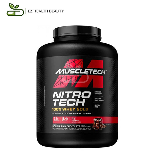 ماسلتيك نيترو تيك بروتين مصل اللبن الذهبي بالشيكولاتة المزدوجة | Muscletech-Nitro Tech