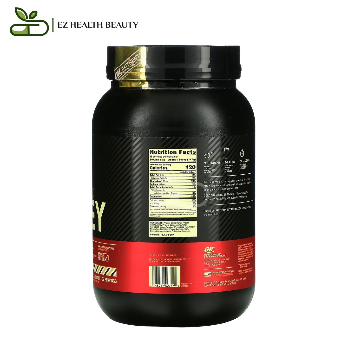 Optimum Nutrition Gold Standard Whey Rocky Road 907 GM