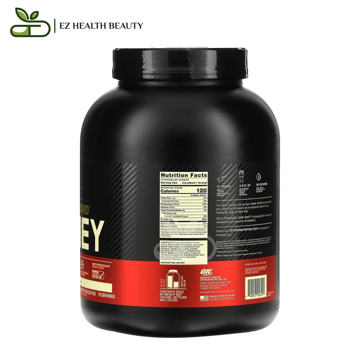 Optimum Nutrition Gold Standard Whey White Chocolate 2,27 KG