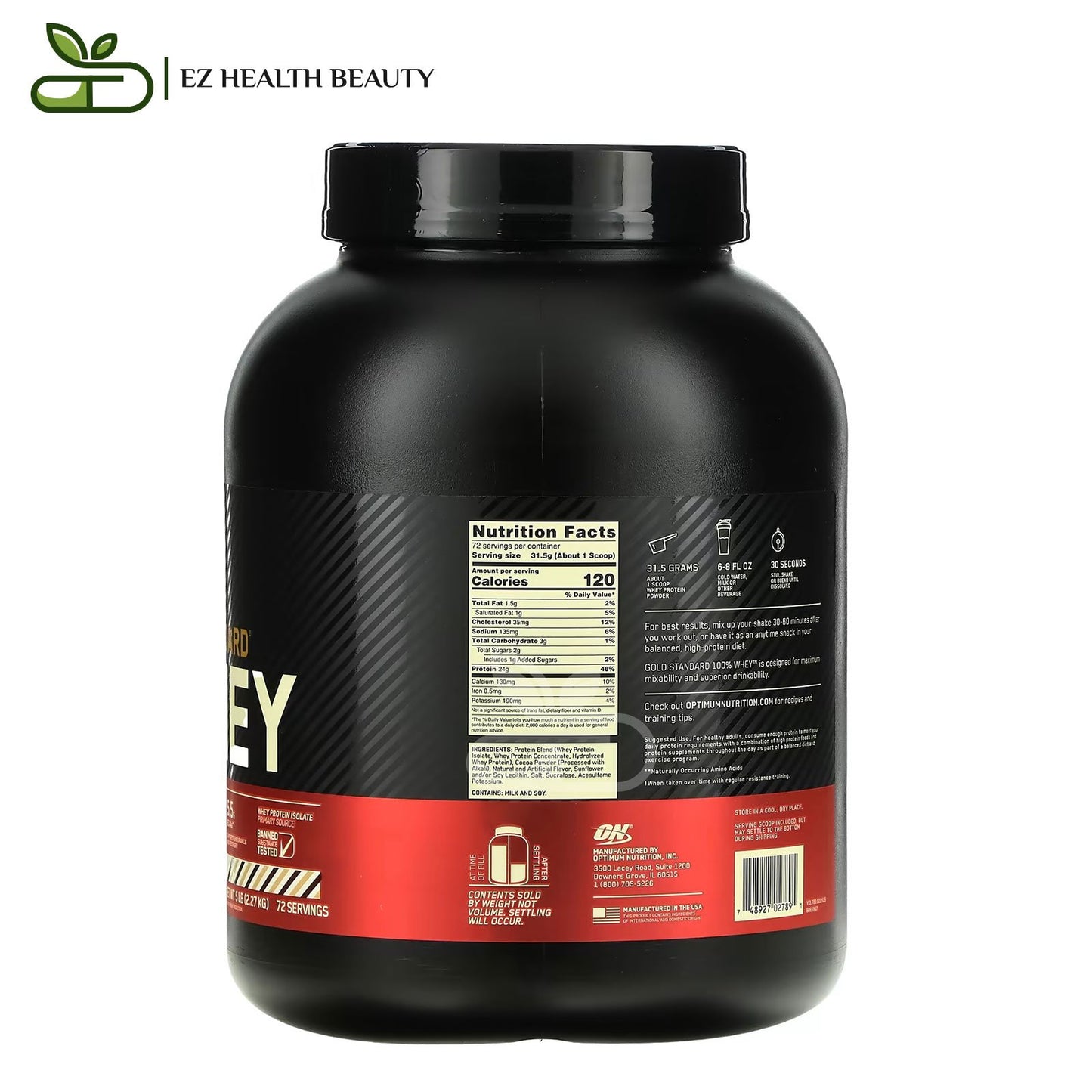 Optimum Nutrition Gold Standard Whey Rocky Road2 2,27 GM