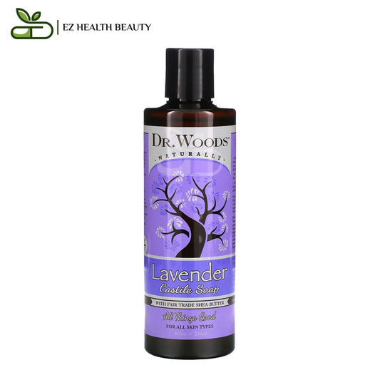 Dr Woods Lavander Castile Soap With Fair Trade Shea Butter 236 ML