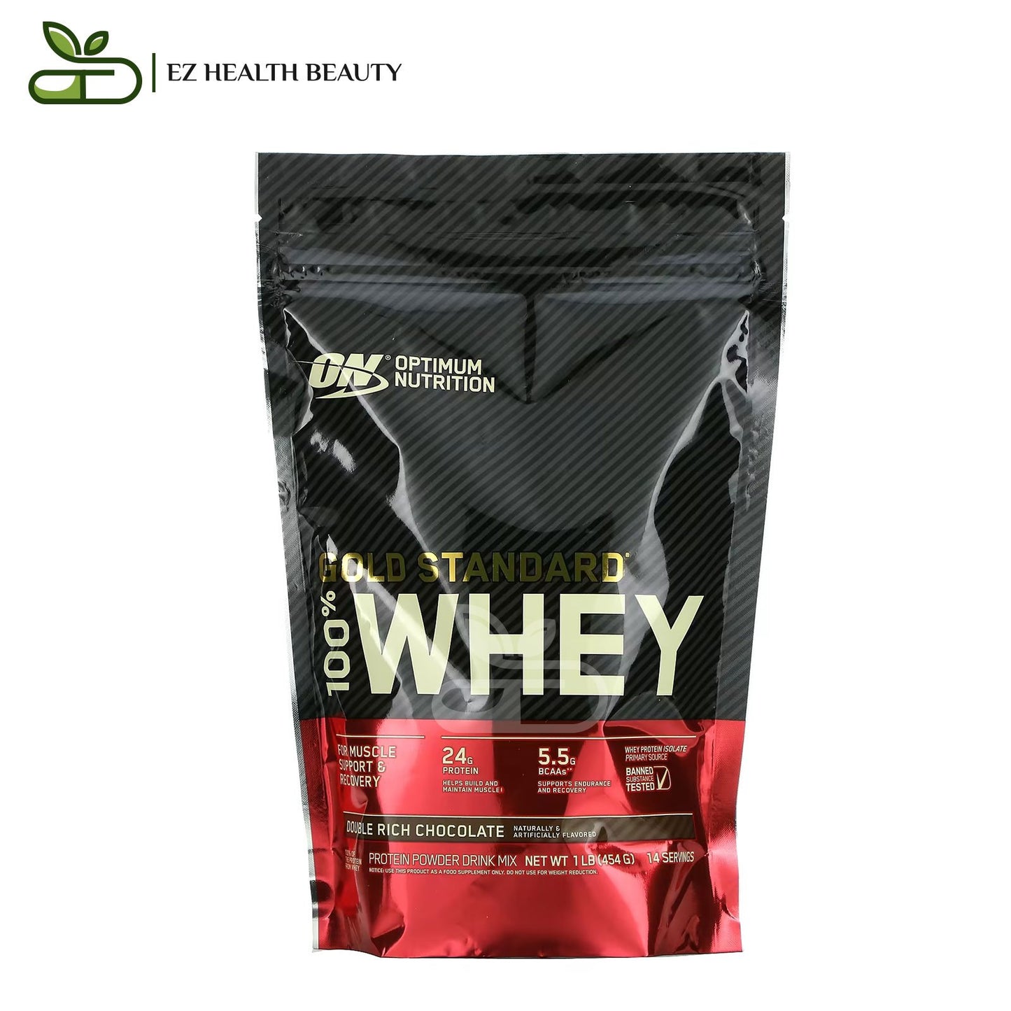 Optimum Nutrition Gold Standard Whey Double Rich Chocolate 454 GM