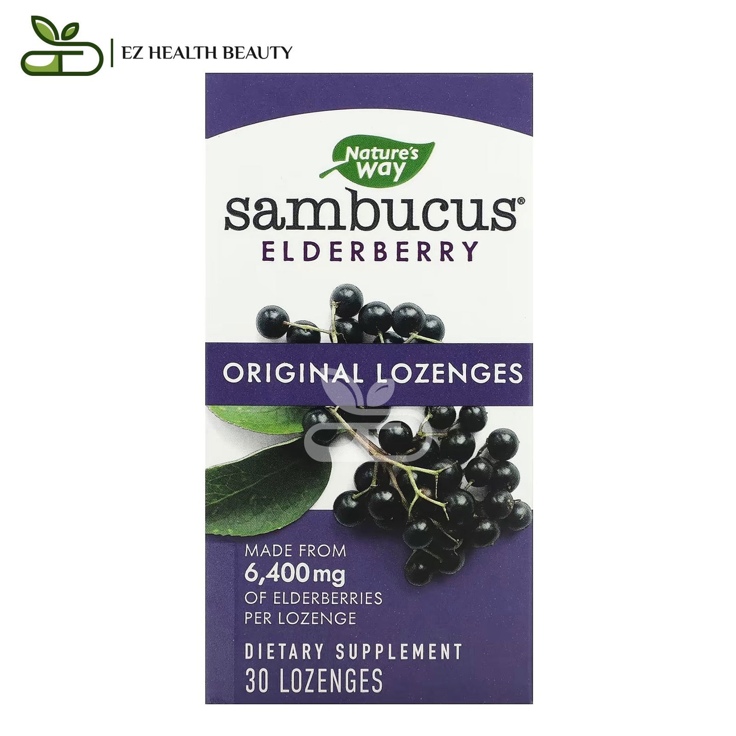 Nature`s Way Sambucus Elderberry Original Lozenges 30 Lozenges