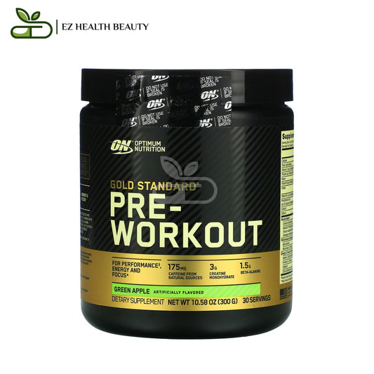 Optimum Nutrition Gold Standard Pre Workout Supplement Green Apple 300 GM