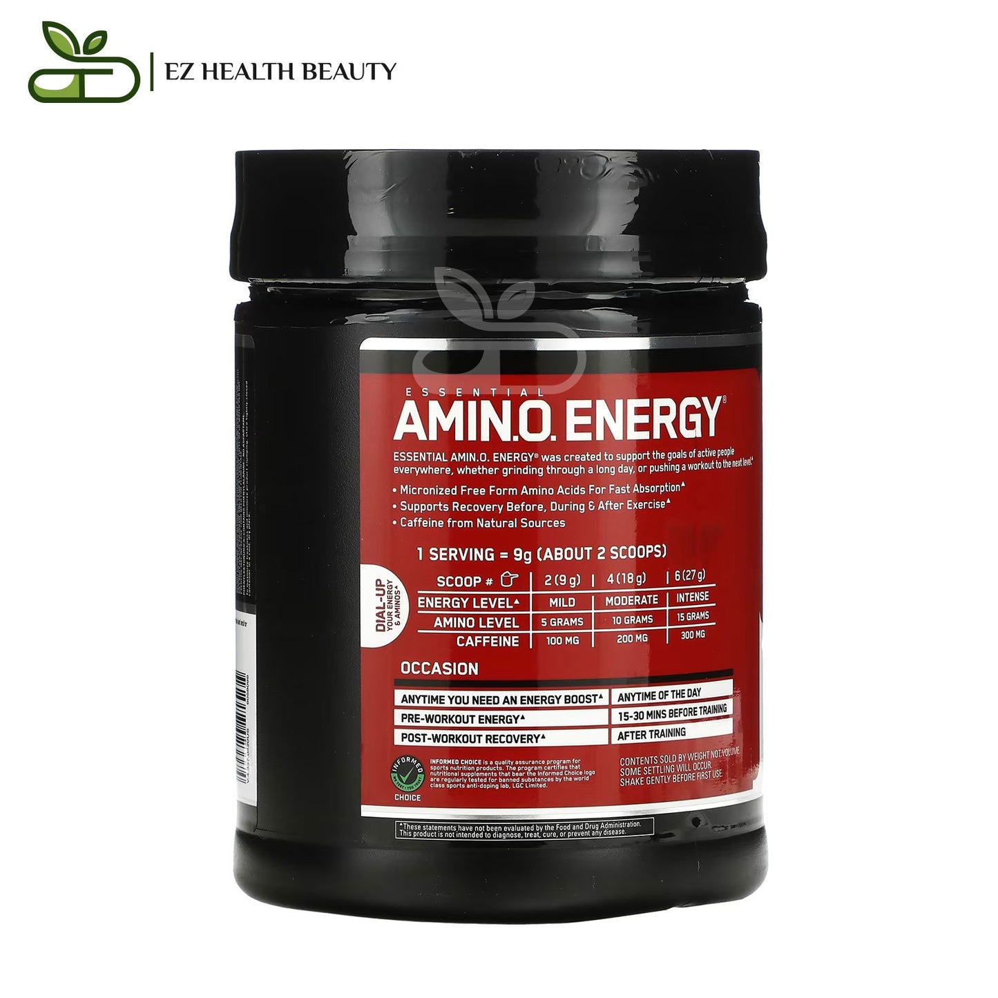 Amino Energy Fruit Fusion Optimum Nutrition - (585 g) Supplement to accelerate muscle recovery