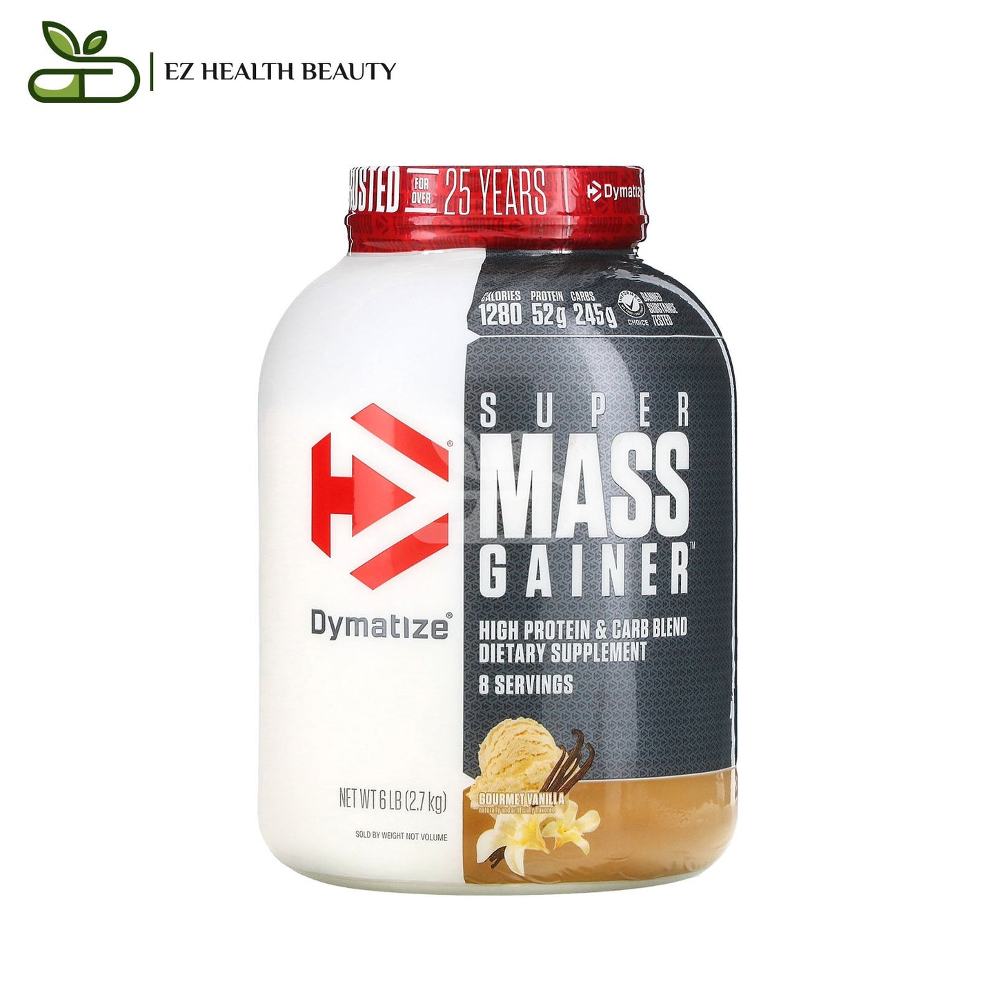 Dymatize Super Mass Gainer For Muscle Mass Gourmet Vanilla 2,7 KG