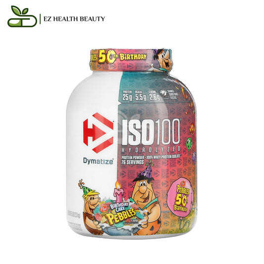 ايزو 100 المتحلل مائيًا Dymatize Iso 100 Hydrolyzed بروتين شرش اللبن المعزول نكهة كرات كعك عيد الميلاد 2,3 كجم