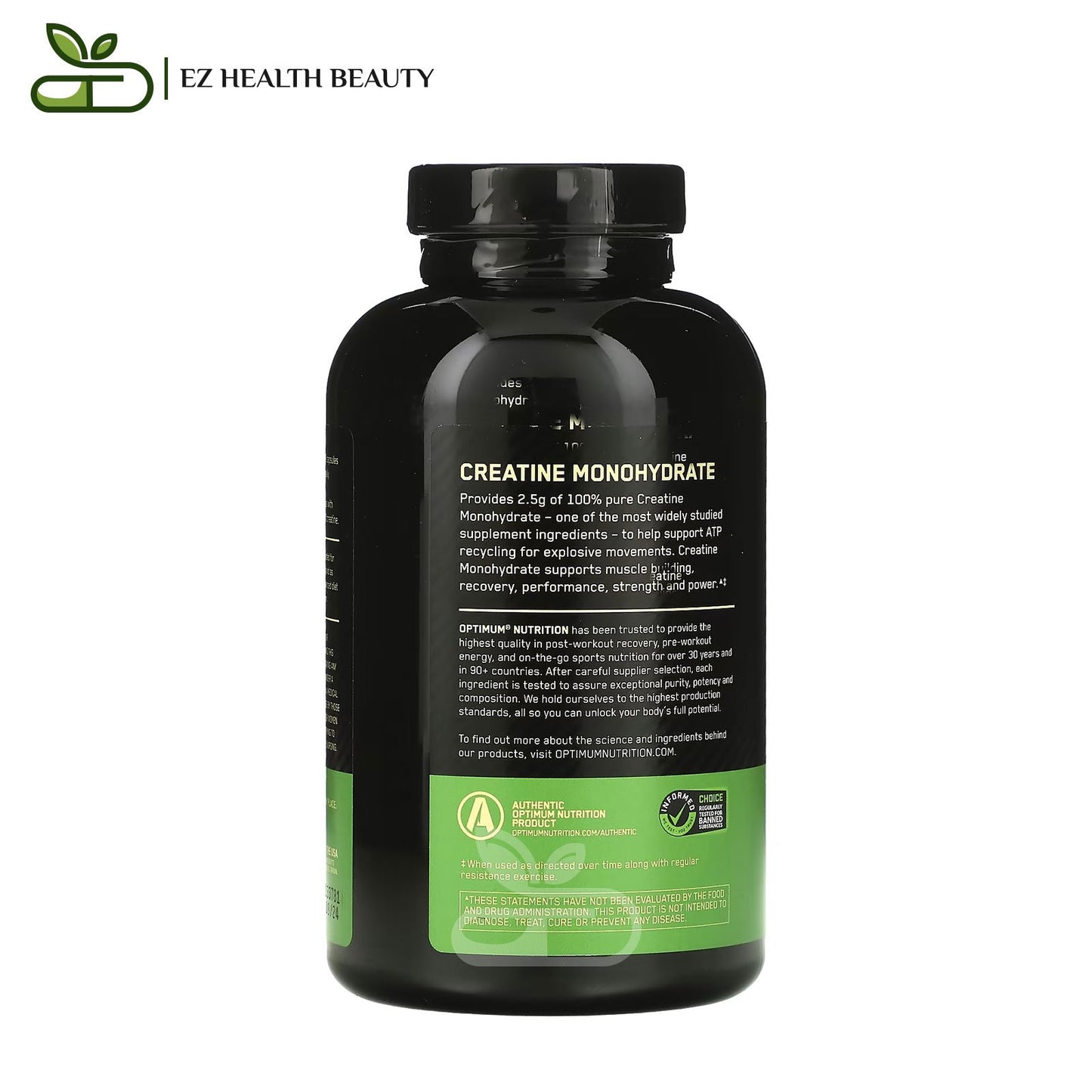 Micronized Creatine Capsules Optimum Nutrition - 200 Capsules to enhance the health of the body