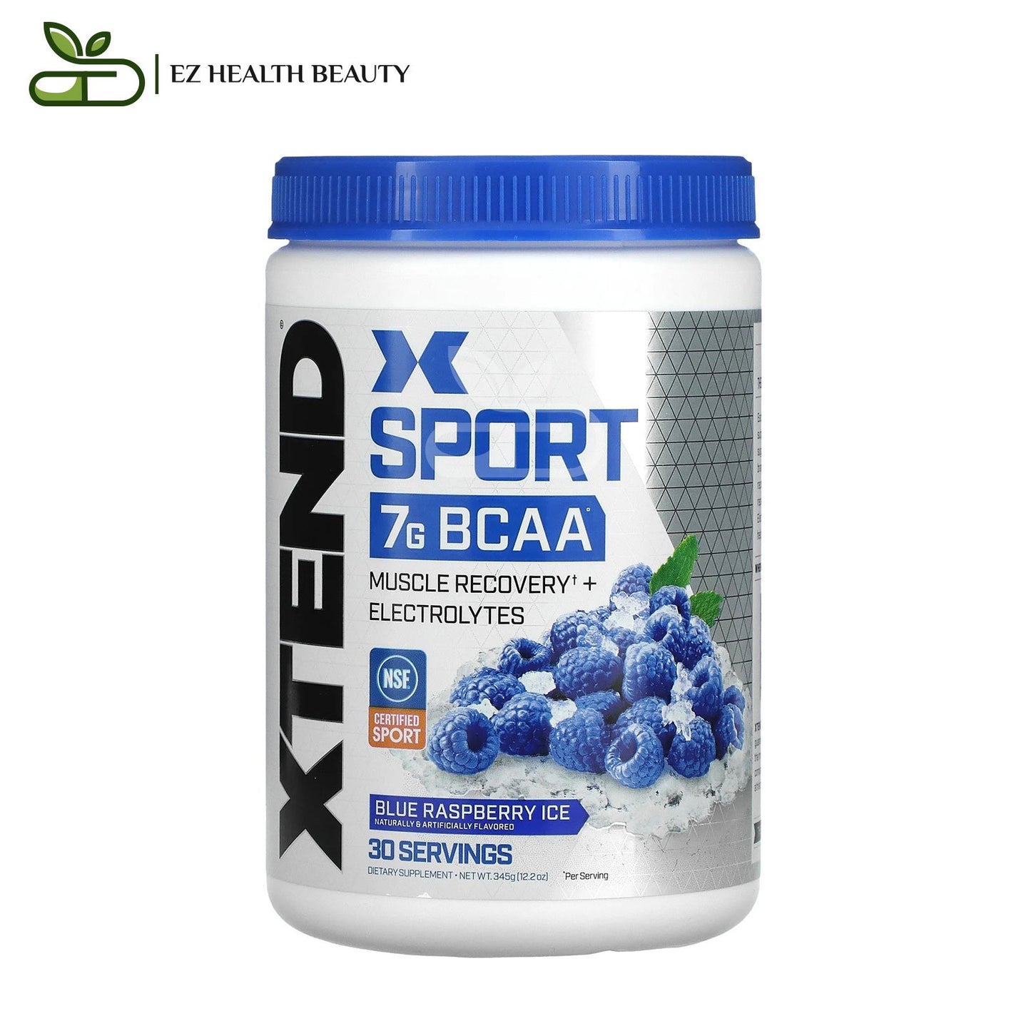 سبورت الأحماض الأمينية المتشعبة اكستاند Sport 7G BCAA نكهة التوت الأزرق المثلجة المنعشة 345 جرامًا