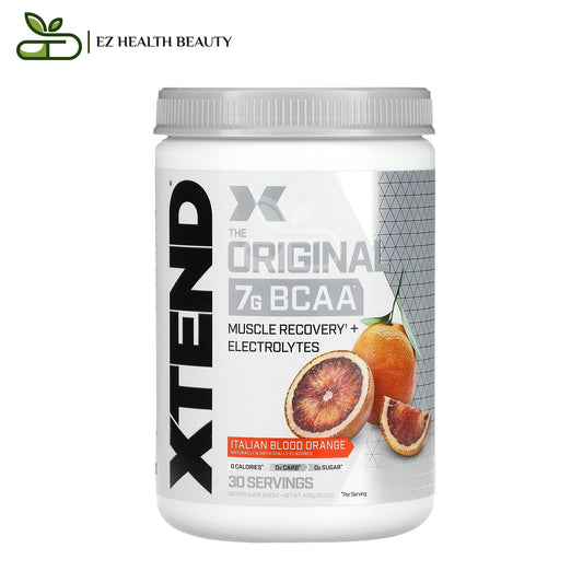 إكستند أوريجينال لتقوية العضلات نكهة البرتقال الأحمر الإيطالي 435 جرامًا Original 7G BCAA Xtend