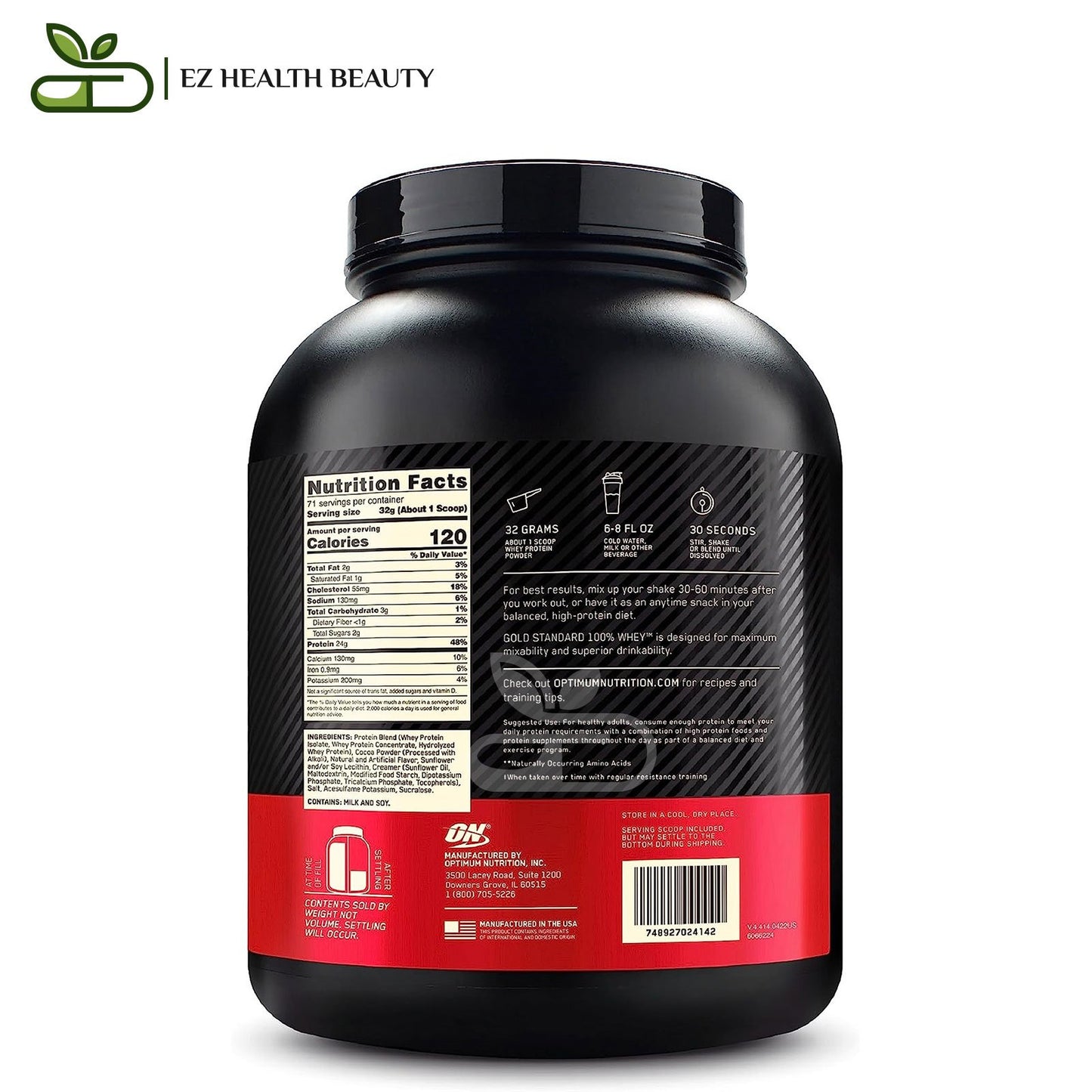 Supplement Gold Standard Whey Extreme Milk Chocolate Optimum Nutrition  - (2.27 kg)