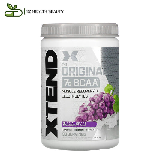 مكمل إكستند ذا أوريجينال لدعم العضلات نكهة العنب الجليدي 405 جرامًا The Original 7G BCAA Xtend