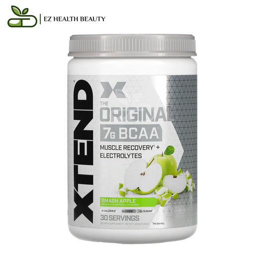 افضل bcaa إكستند أوريجينال لدعم العضلات بنكهة التفاح المنعشة 420 جرامًا The Original 7G BCAA Xtend