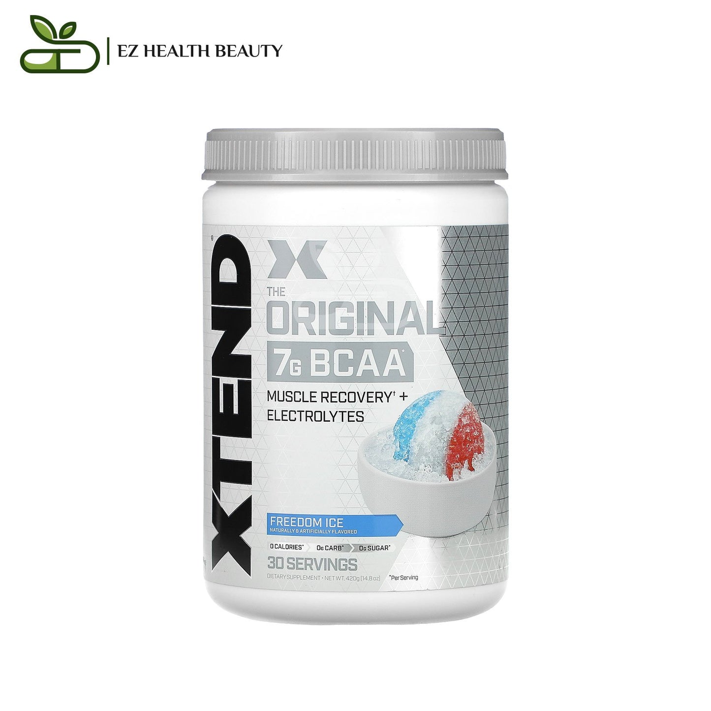 مكمل اكستند بي سي اي لتقوية العضلات حرية الجليد 420 جرامًا Original 7G BCAA Xtend