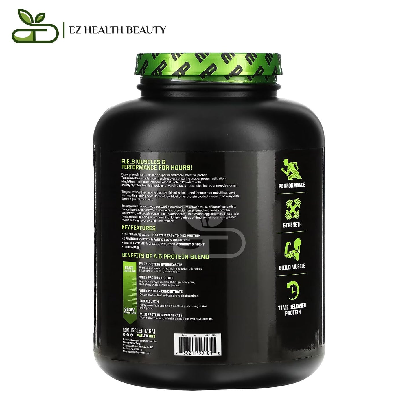 Musclepharm Combat Protein Powder Vanilla 1842 GM