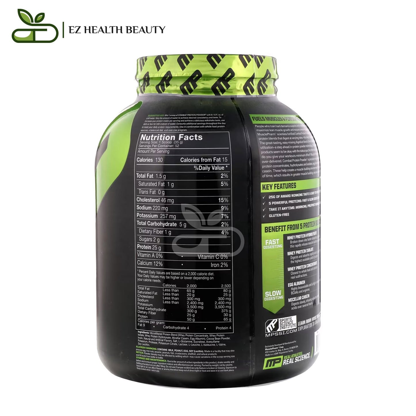 Musclepharm Combat Protein Powder Chocolate Peanut Butter 1814 GM