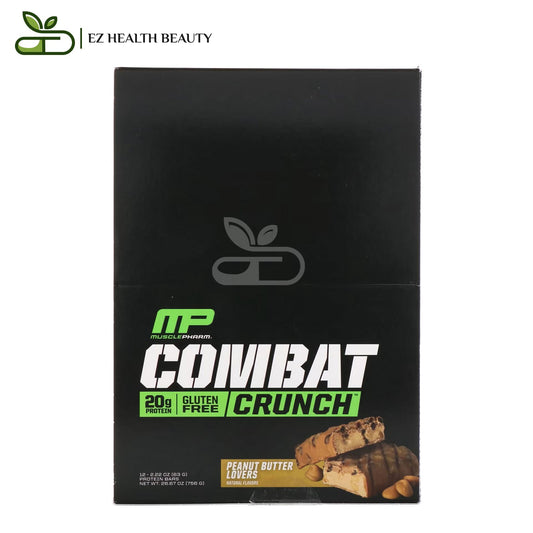 Musclepharm Combat Crunch Peanut Butter Lovers 12 Bars 63 GM Each