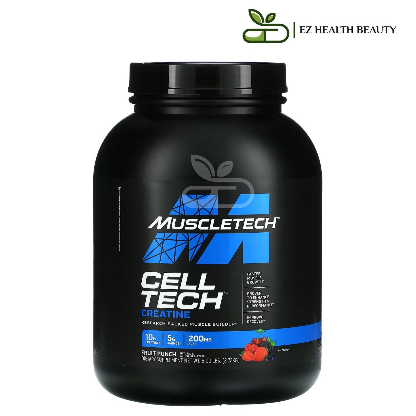 ماسلتيك مكمل الكرياتين CELL-TECH لتقوية العضلات 2.72 كجم كوكتيل الفواكه – MuscleTech Cell tech Creatine