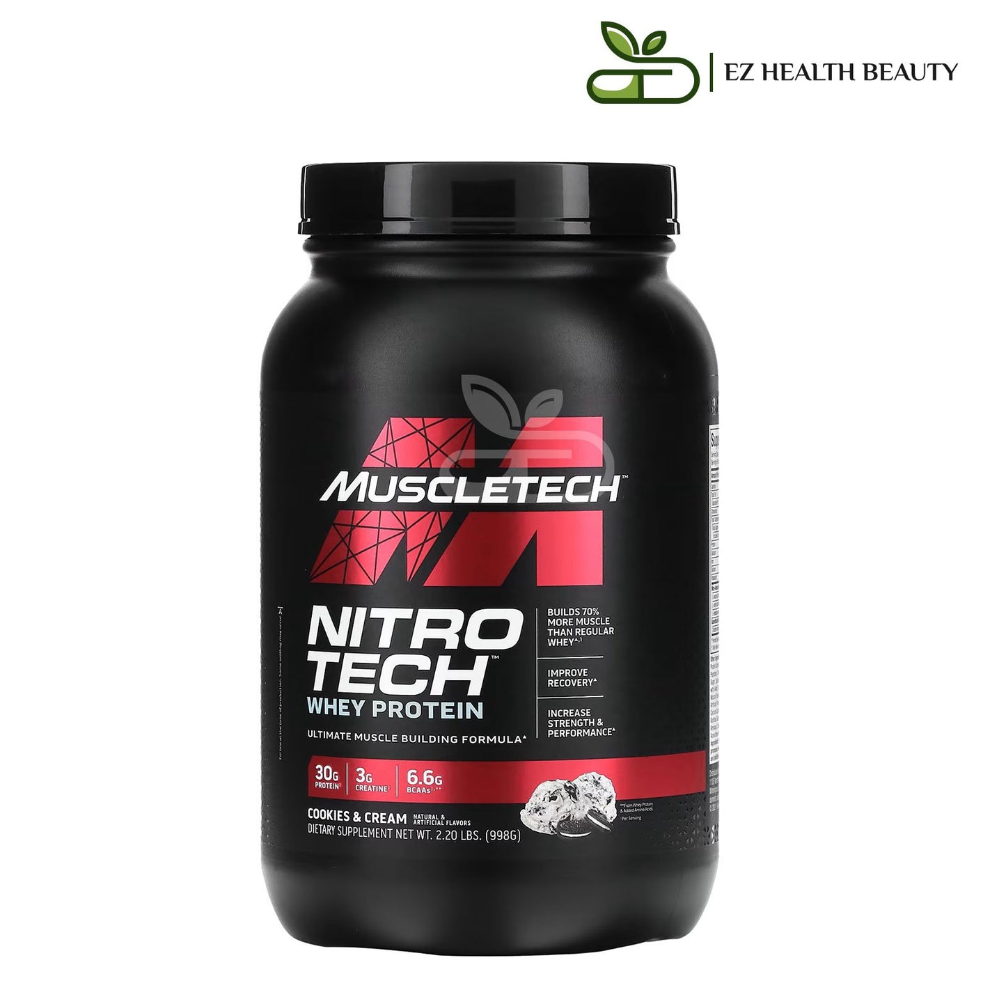 Nitro Tech Whey Protein MuscleTech Cookies and Cream - (998 g)