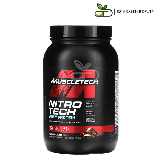 Whey Protein Nitro Tech MuscleTech Milk Chocolate for building lean muscles - (998 g)