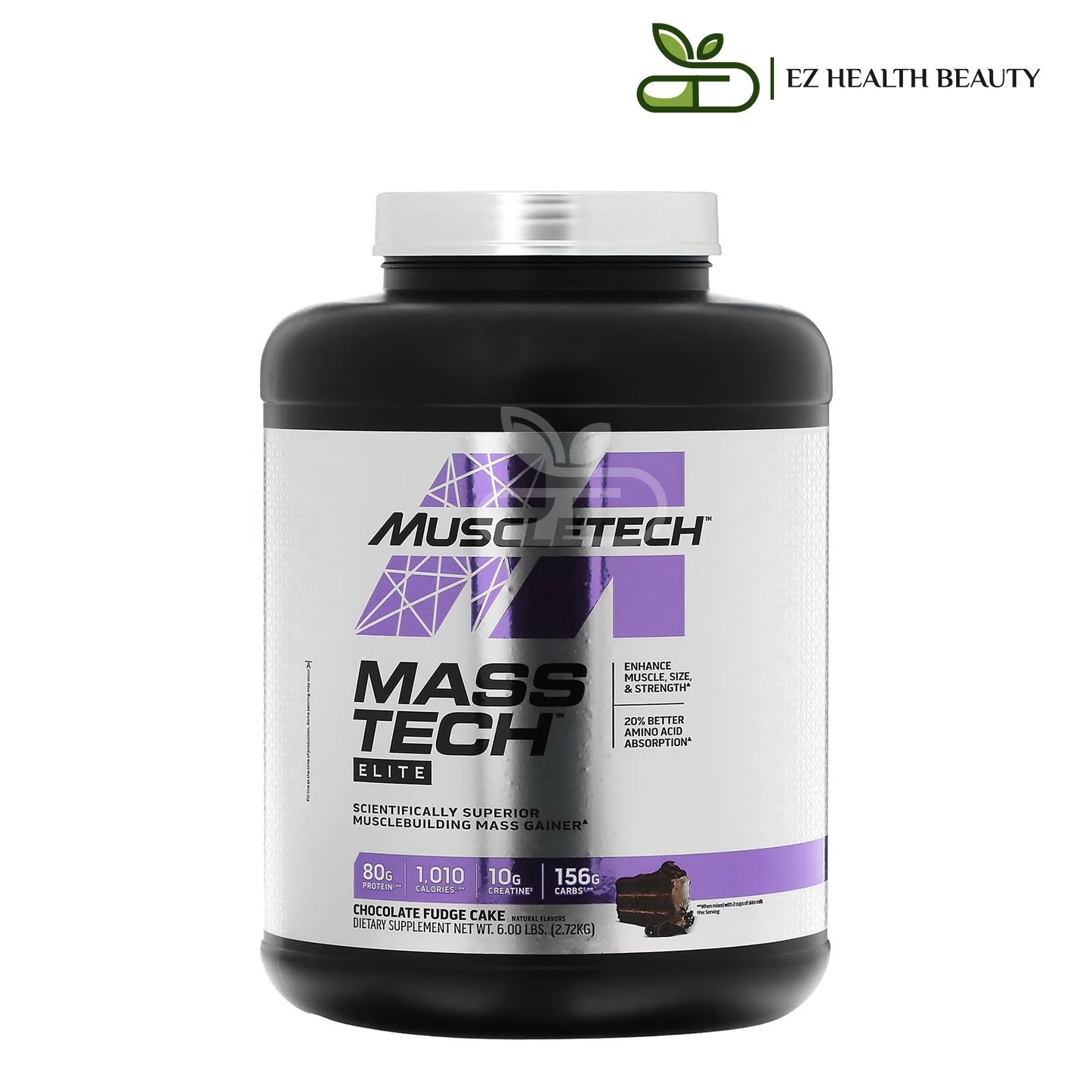 Mass Tech Elite Chocolate Fudge Cake MuscleTech for Supplying the body with energy and strength - (2.72 kg)