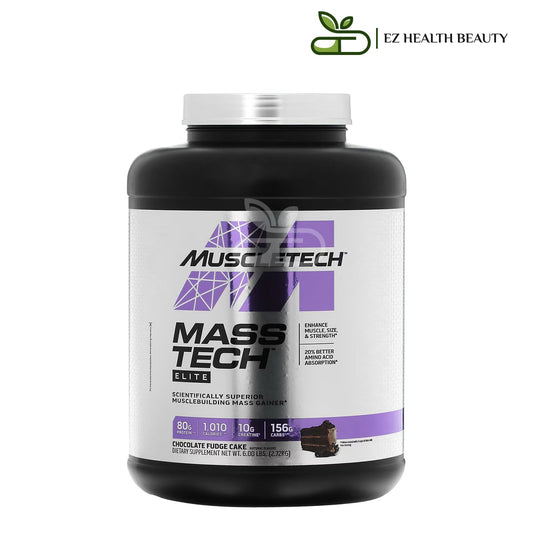 Mass Tech Elite Chocolate Fudge Cake MuscleTech for Supplying the body with energy and strength - (2.72 kg)