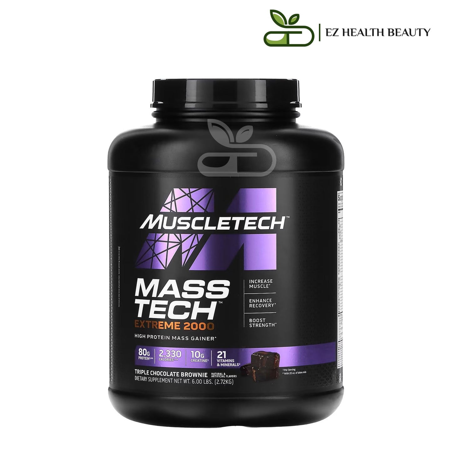 Mass Tech Extreme 2020 Triple Chocolate Brownie MuscleTech for Supplying the body with energy and strength - (2.72 kg)