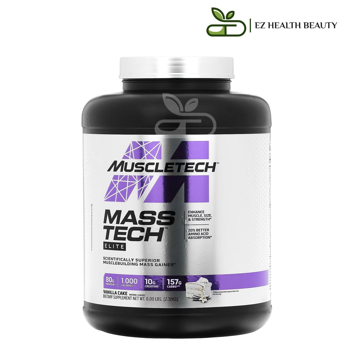 Mass Tech Elite protein Vanilla Cake MuscleTech for Recovery from exercise fatigue - (2.72 kg)