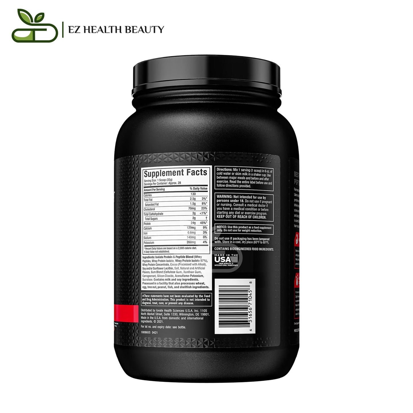 Performance Series Nitro Tech Whey Gold supplement Double Rich Chocolate MuscleTech - (921 g)